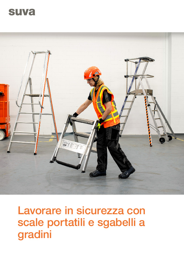 Lavorare in sicurezza con scale e sgabelli a gradini